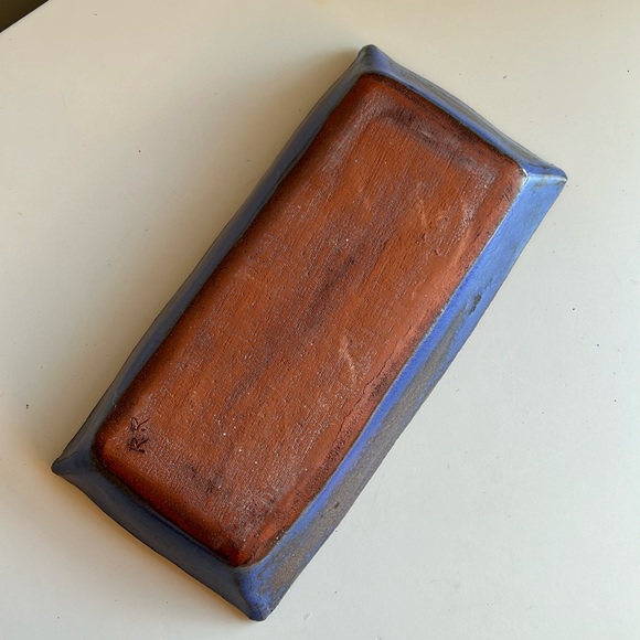 NEW Handmade Pottery Rectangular Tray in Rich Purple - Picture 5 of 8